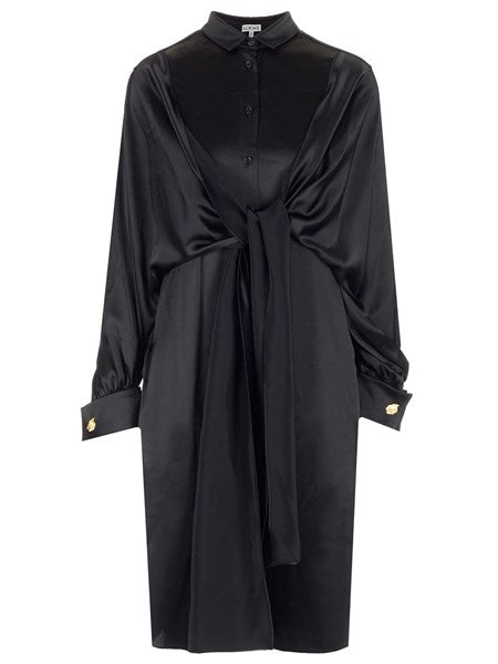 Abito midi in satin