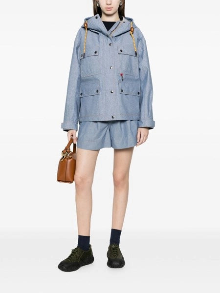 Shorts in cotone chambray