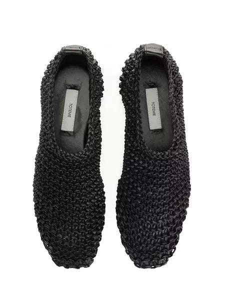 Ballerine in pelle intrecciata