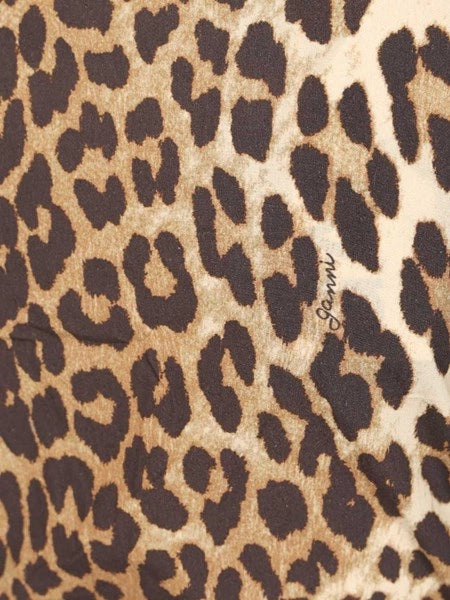 Abito midi leopardato