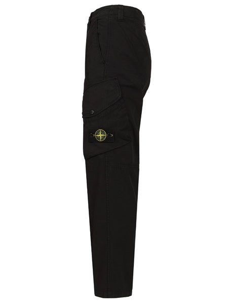Pantalone cargo in twill di cotone biologico stretch