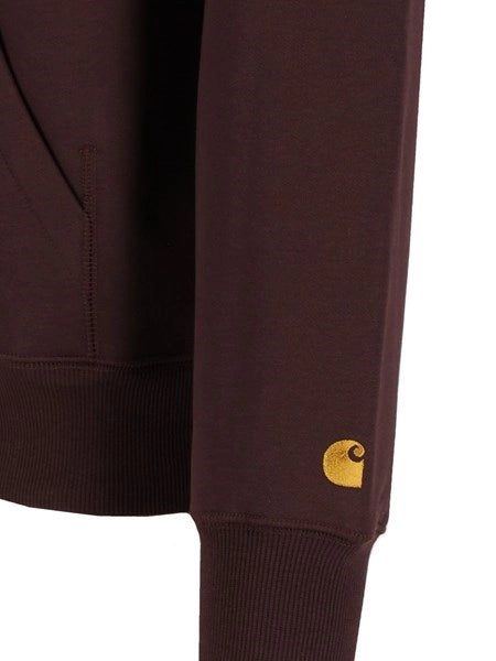 Felpa con cappuccio in misto cotone