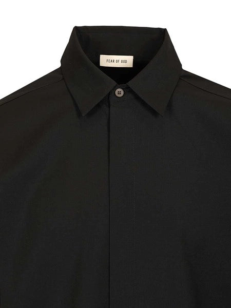 Camicia classica Oxford in lana