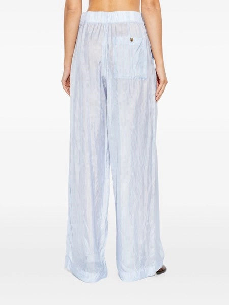 Pantaloni a gamba larga a righe