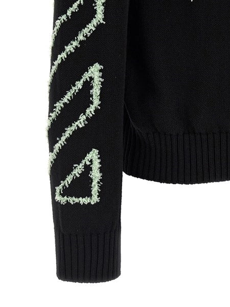 Maglione con ricamo Arrow