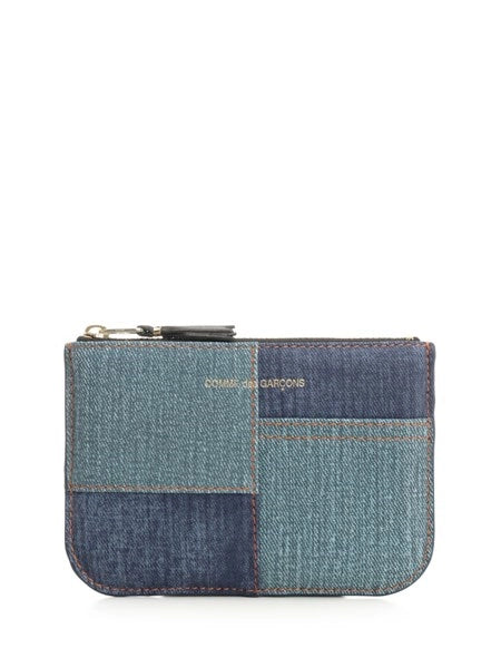 Portamonete patchwork denim