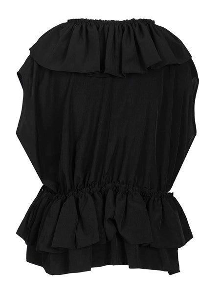 Top in jersey con cintura