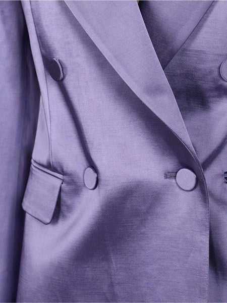 Blazer doppiopetto in raso