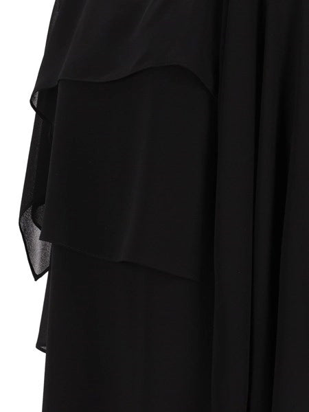 Miniabito in chiffon nero