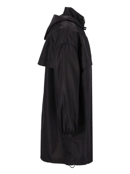 Parka in nylon con cappuccio