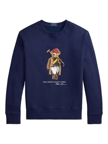 Felpa Polo Bear RL SOCIETY BEAR SEASONAL FLEECE SWETSHIRT
