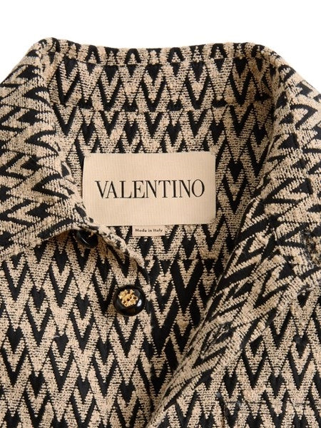 Giacca in misto cotone jacquard Toute La V