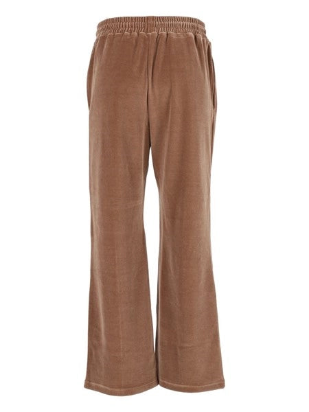 Pantaloni jogging in jersey di velluto