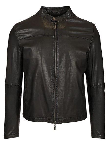 Biker in pelle