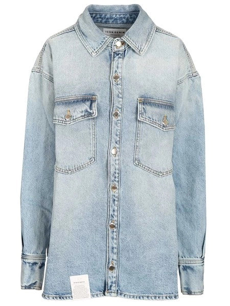 Camicia over in denim "Noa"