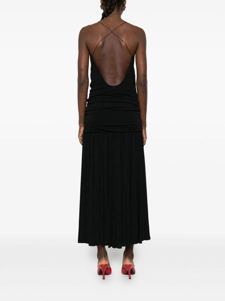 Abito midi in jersey arricciato Abiha