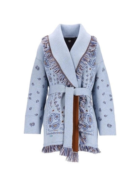 Cardigan in cashmere bandana