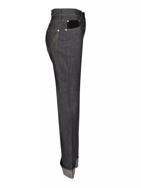 Jeans con tasca intrecciata