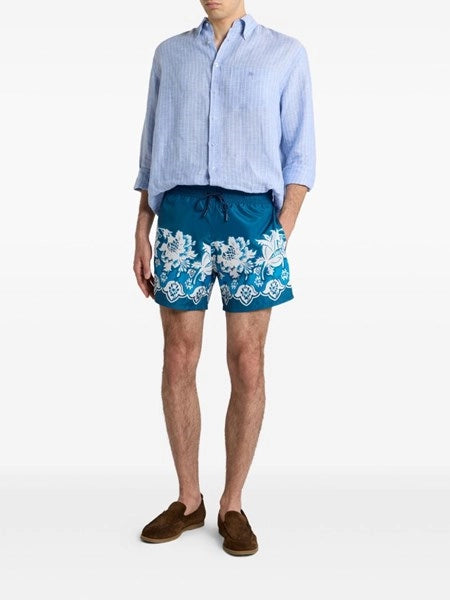 Camicia in lino a righe