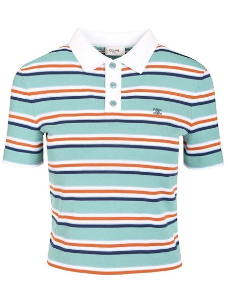 Polo in maglia a righe