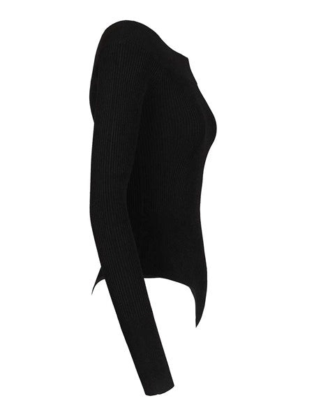 Body in maglia a coste