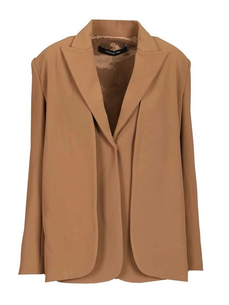 Blazer con gilet in cady