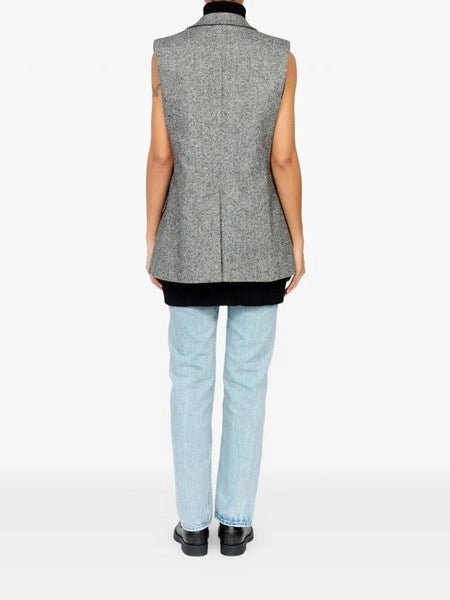 Gilet in maglia di lana merino