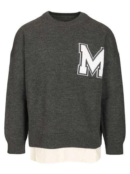 Maglione due in uno in stile college