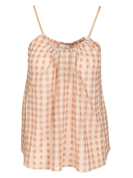 top elegante in jersey diamond