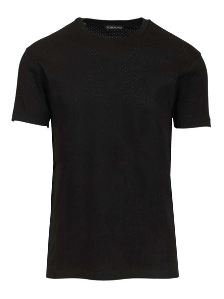 T-shirt a costine traforate