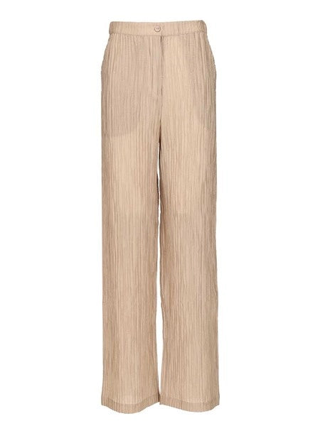 Pantalone in taffetà lurex testurizzato