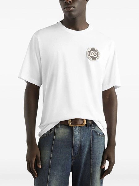 T-shirt in jersey con patch