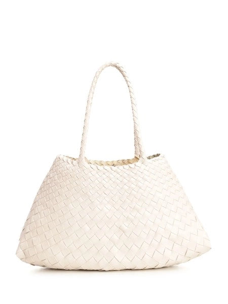 Tote bag in pelle intrecciata Santa Croce Big
