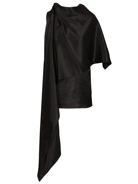 Top in satin di seta