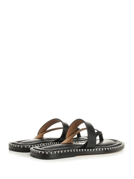 Sandali infradito in pelle