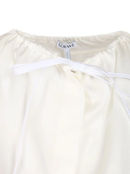 Blusa in raso di seta