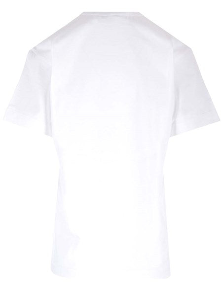 T-shirt con mini cuori rossi