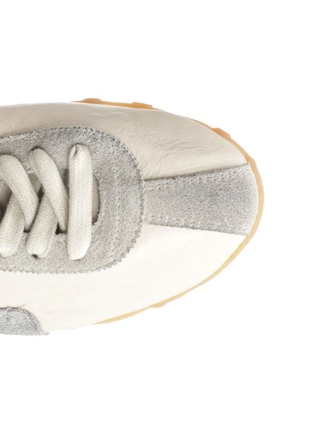 sneaker Sprinters in pelle craquelé e suede