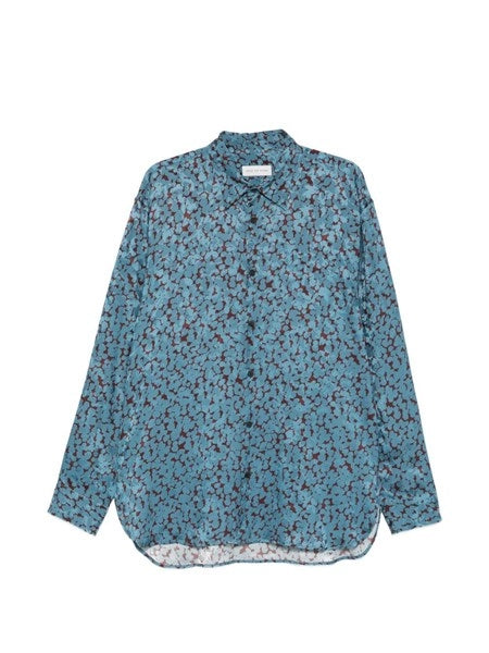 Camicia in raso stampato