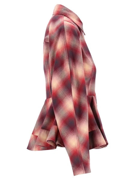 Camicia in flanella a quadri rossi