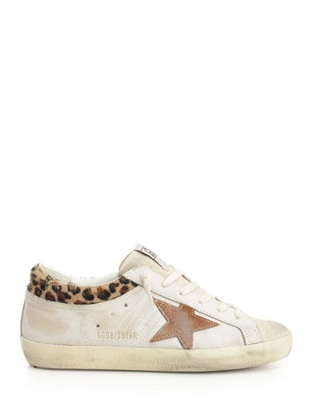 Sneakers "Super-Star" in suede con cavallino