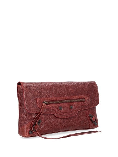 "Le city" clutch in pelle arena