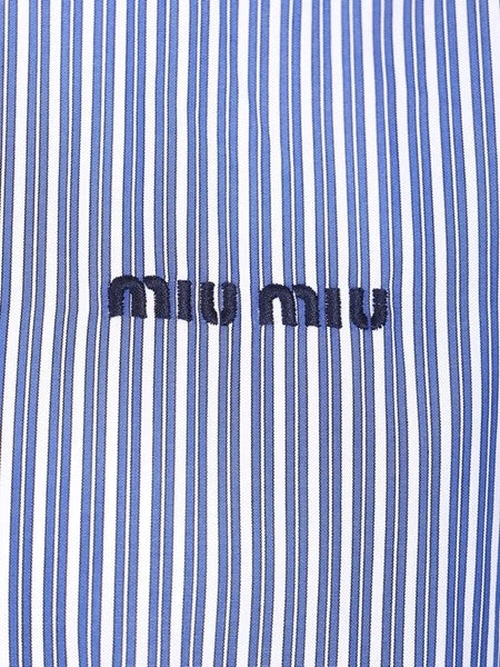 Camicia in popeline con logo