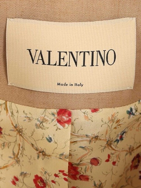 Giacca in twill ricamata con cintura