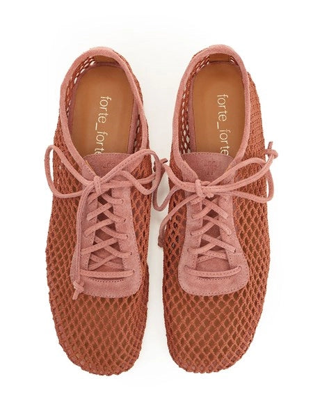 Scarpe stringate in rete