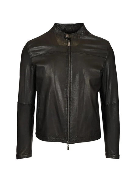 Biker in pelle