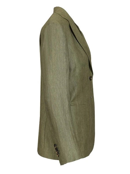 Blazer monopetto in lino