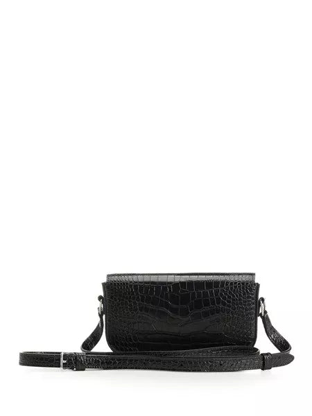 Borsa in pelle stampa coccodrillo