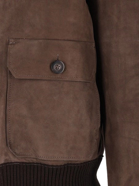 Giacca Valstar in pelle scamosciata VALSTAR BOTTONI CON INTERNO THERMORE 100 LEATHER