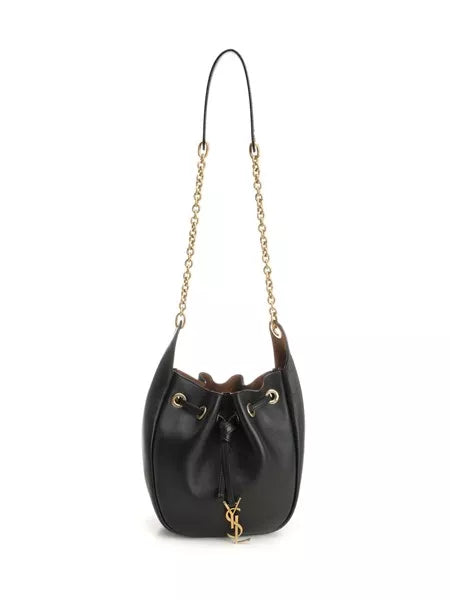 Borsa secchiello in pelle